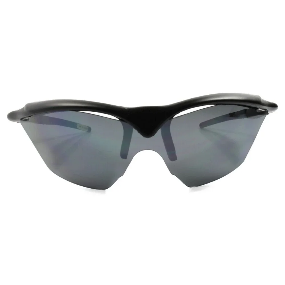 Genuine Vintage Slick Design Wrap Athletic Sport Sunglasses Matte Black Frame